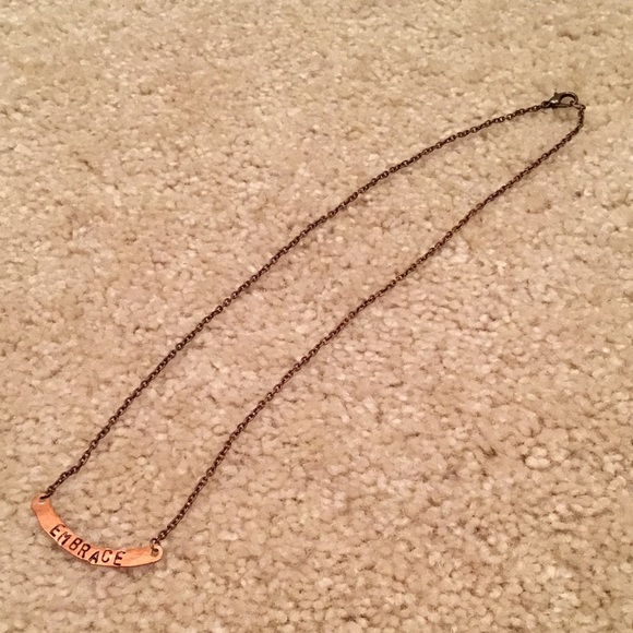 Sojurn Well Jewelry - Copper Bar EMBRACE Necklace